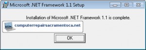 This Patch Package Could Not Be Opened .net 1.1 Framework Reinstall